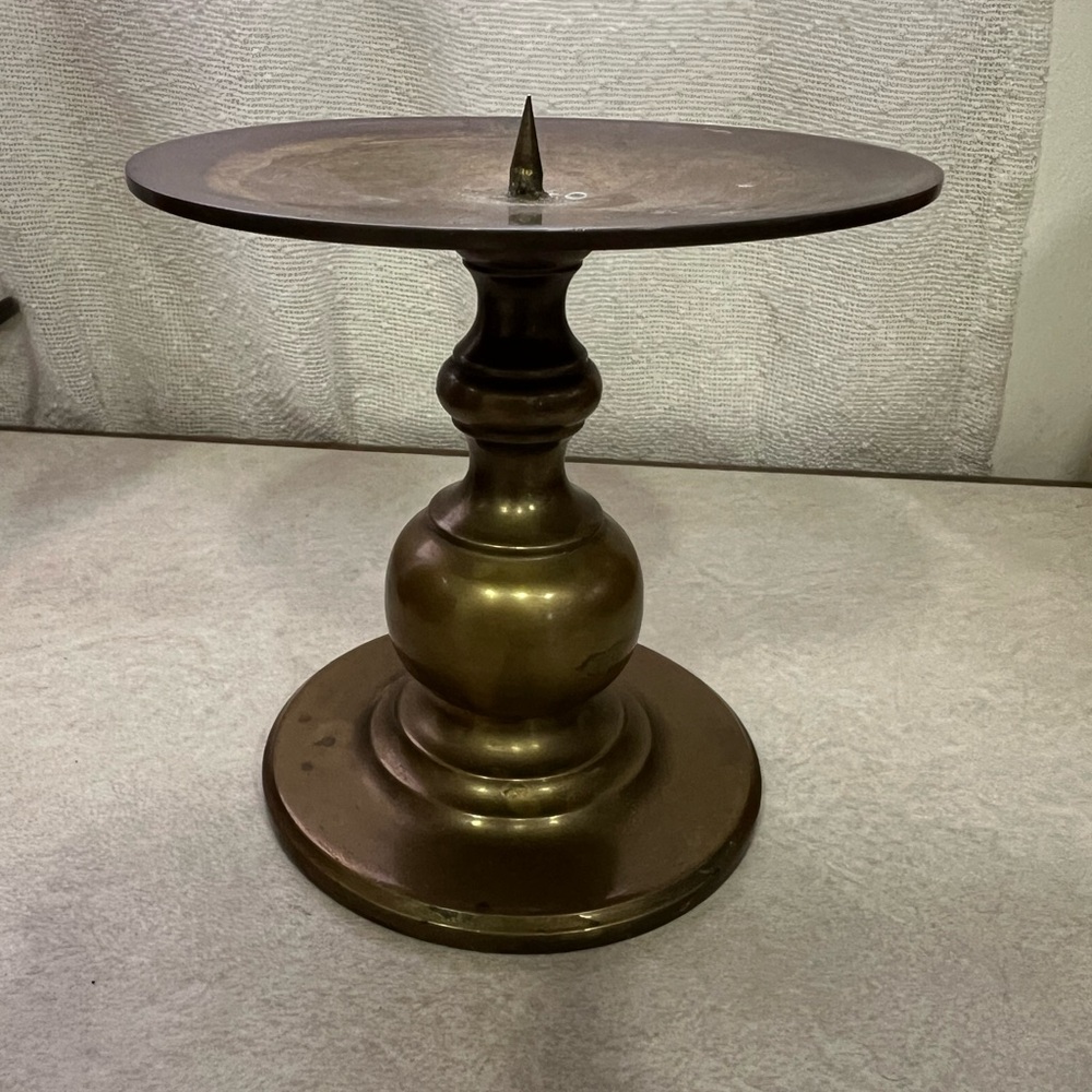 Vintage Brass Candle Holder